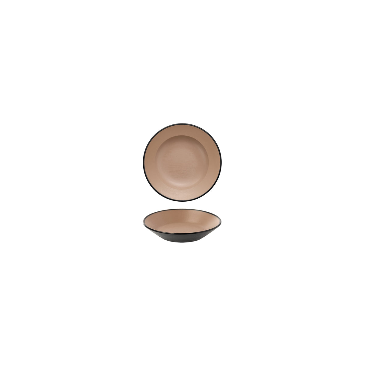 72.828101.BE COU COU Melamine Dual Colour Beige & Black Sauce Dish 95mm Globe Importers Adelaide Hospitality Supplies