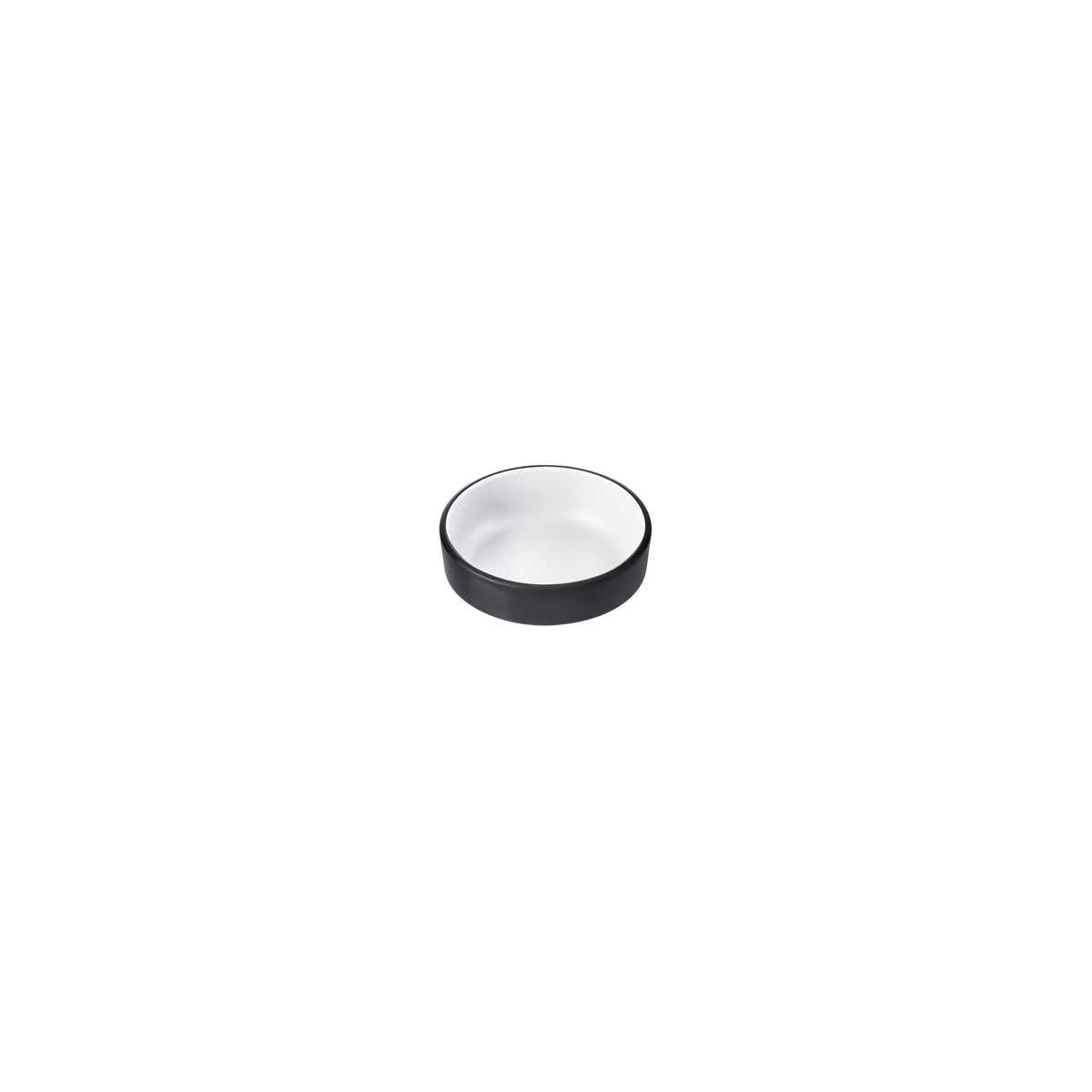 72.828111.W COU COU Melamine Dual Colour White & Black Stackable Sauce Dish 58mm Globe Importers Adelaide Hospitality Supplies