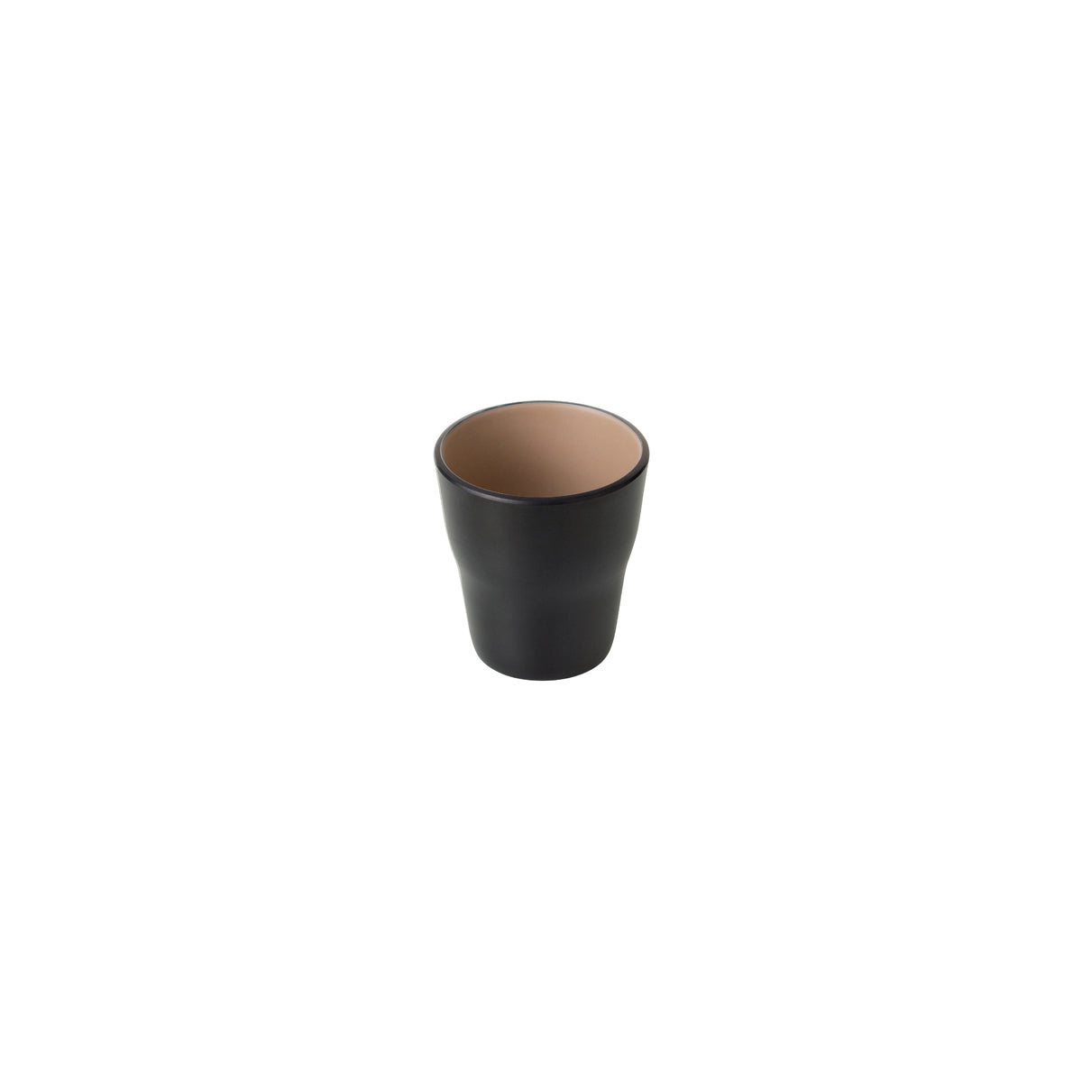 72.828161.BE COU COU Melamine Dual Colour Beige & Black Tumbler 150ml Globe Importers Adelaide Hospitality Supplies