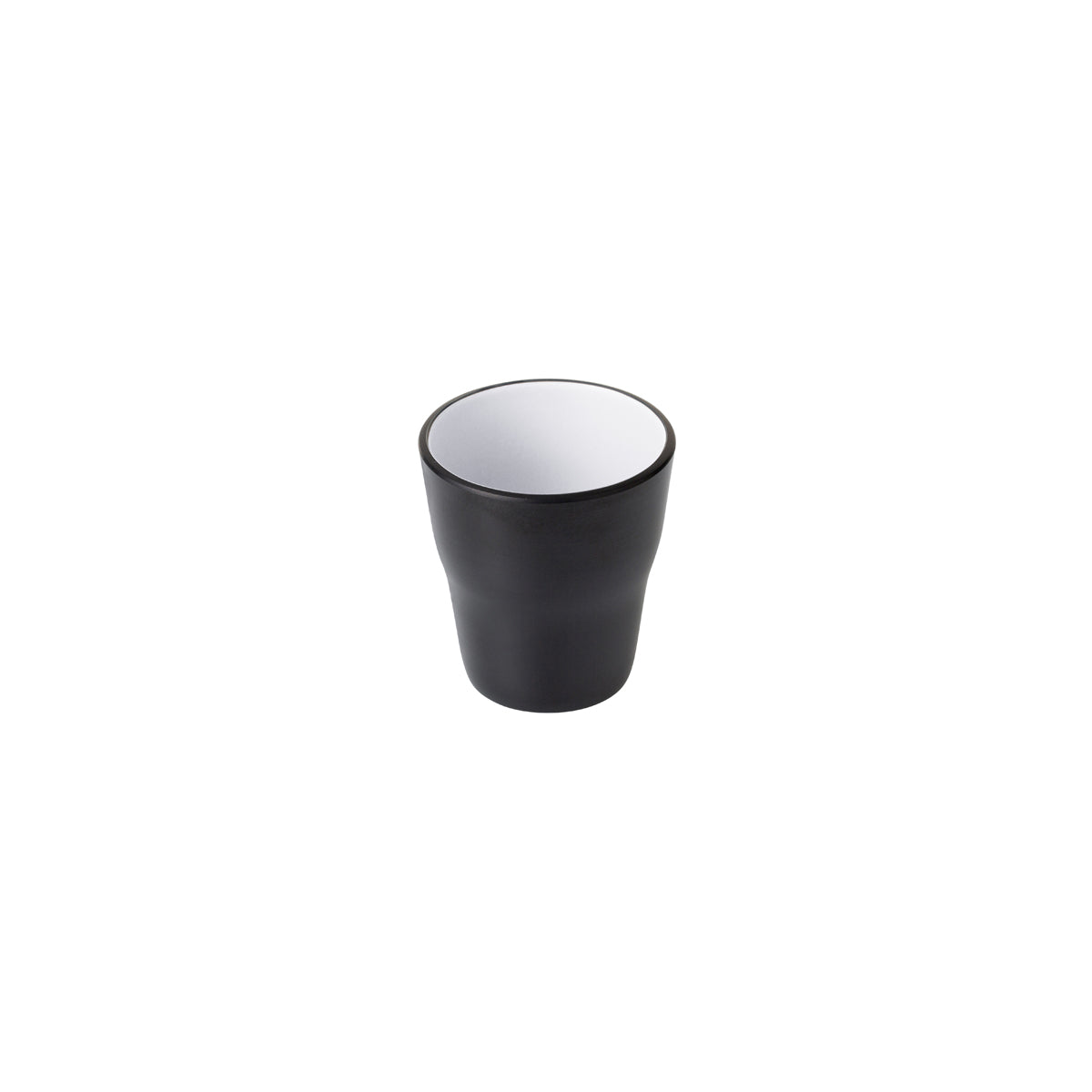 72.828162.W COU COU Melamine Dual Colour White & Black Tumbler 260ml Globe Importers Adelaide Hospitality Supplies