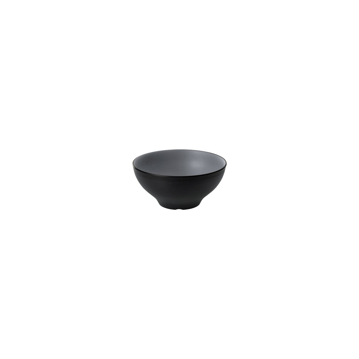 72.828411.G COU COU Melamine Dual Colour Grey & Black Noodle Bowl 110mm/300ml Globe Importers Adelaide Hospitality Supplies
