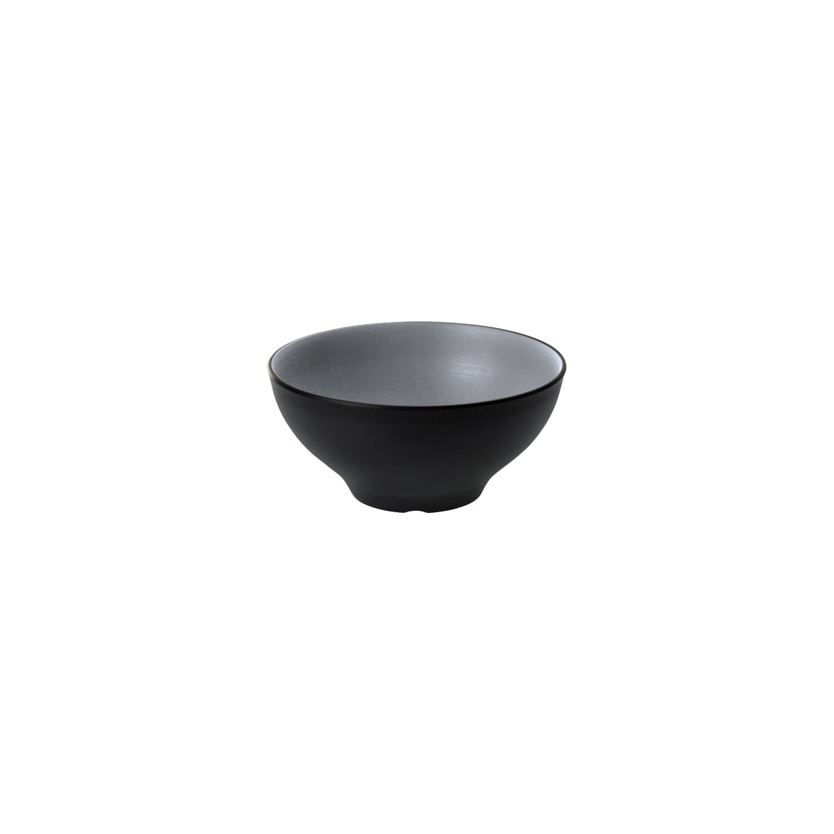 72.828414.G COU COU Melamine Dual Colour Grey & Black Noodle Bowl 190mm/1.28lt Globe Importers Adelaide Hospitality Supplies