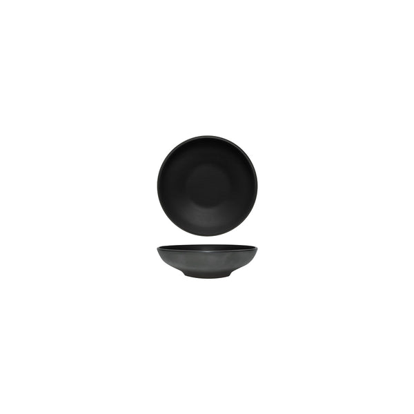 72.828431.BK COU COU Melamine Dual Colour Black & Black Round Bowl 123mm/220ml Globe Importers Adelaide Hospitality Supplies