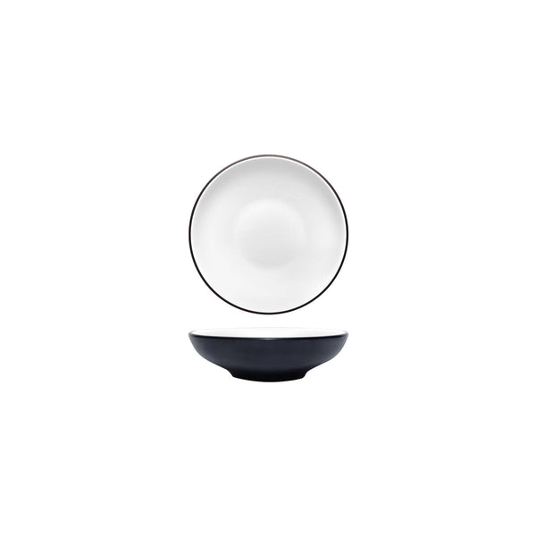 72.828432.W COU COU Melamine Dual Colour White & Black Round Bowl 150mm/320ml Globe Importers Adelaide Hospitality Supplies