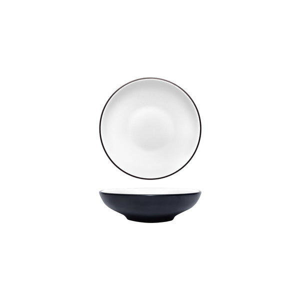 72.828433.W COU COU Melamine Dual Colour White & Black Round Bowl 175mm/500ml Globe Importers Adelaide Hospitality Supplies