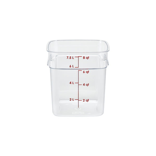 CC.8SFSPROCW.135 Cambro CamSquare Fresh Pro Storage Container 229x229x243mm / 7.6Lt Globe Importers Adelaide Hospitality Supplies