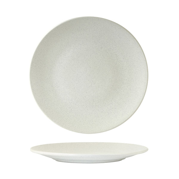 72.90065 Zuma Frost Round Coupe Plate 260mm Globe Importers Adelaide Hospitality Supplies