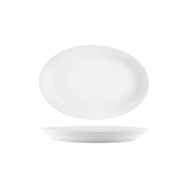 901611 Tablekraft Vitroceram Oval Platter 290x203mm Globe Importers Adelaide Hospitality Supplies