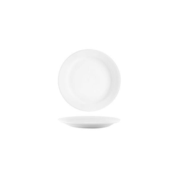 902606 Tablekraft Vitroceram Round Plate Narrow Rim 160mm Globe Importers Adelaide Hospitality Supplies