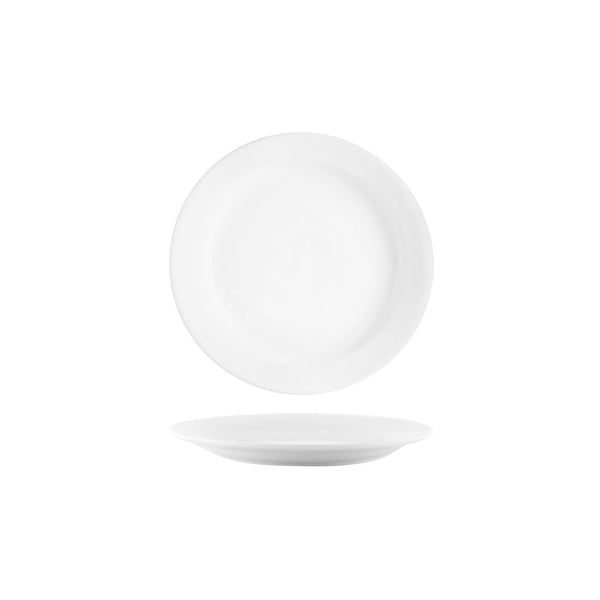 902607 Tablekraft Vitroceram Round Plate Narrow Rim 180mm Globe Importers Adelaide Hospitality Supplies