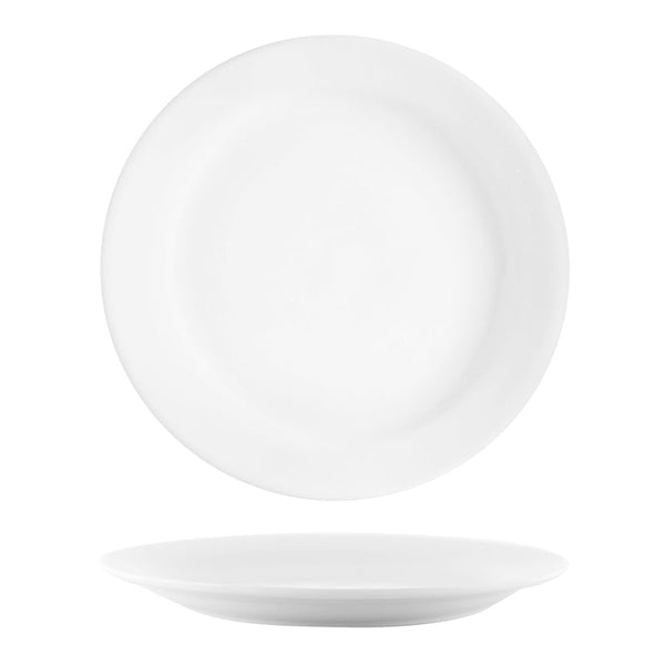 902610 Tablekraft Vitroceram Round Plate Narrow Rim 257mm Globe Importers Adelaide Hospitality Supplies