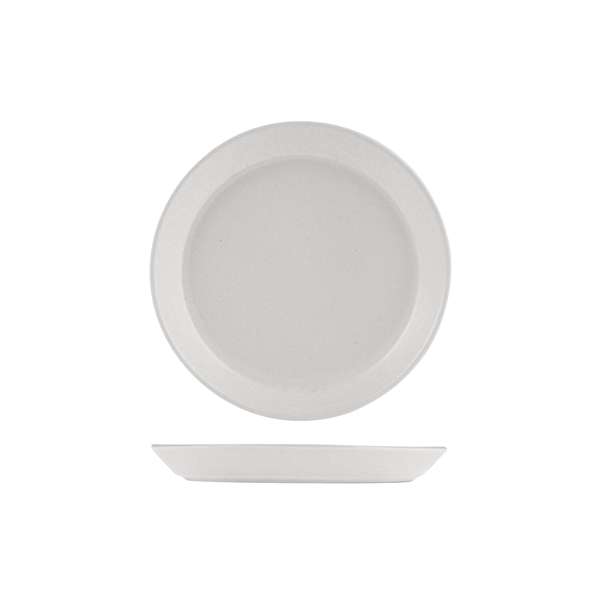 72.9029375 Zuma Pearl Aspen Round Plate Tapered 170x24mm Globe Importers Adelaide Hospitality Supplies