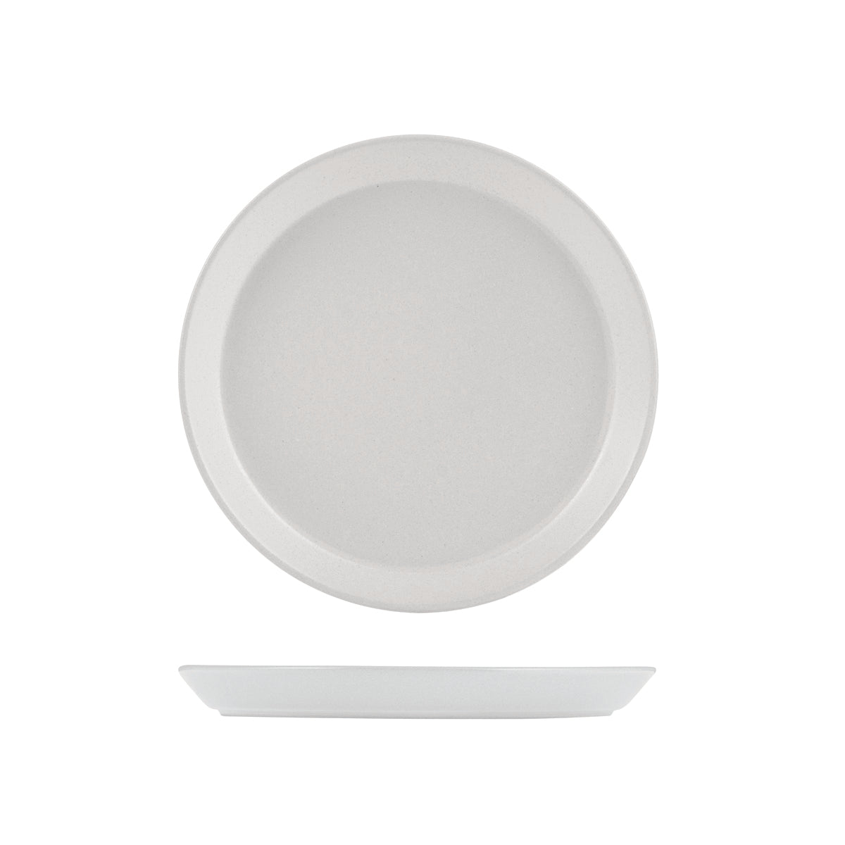 72.9029376 Zuma Pearl Aspen Round Plate Tapered 200x24mm Globe Importers Adelaide Hospitality Supplies