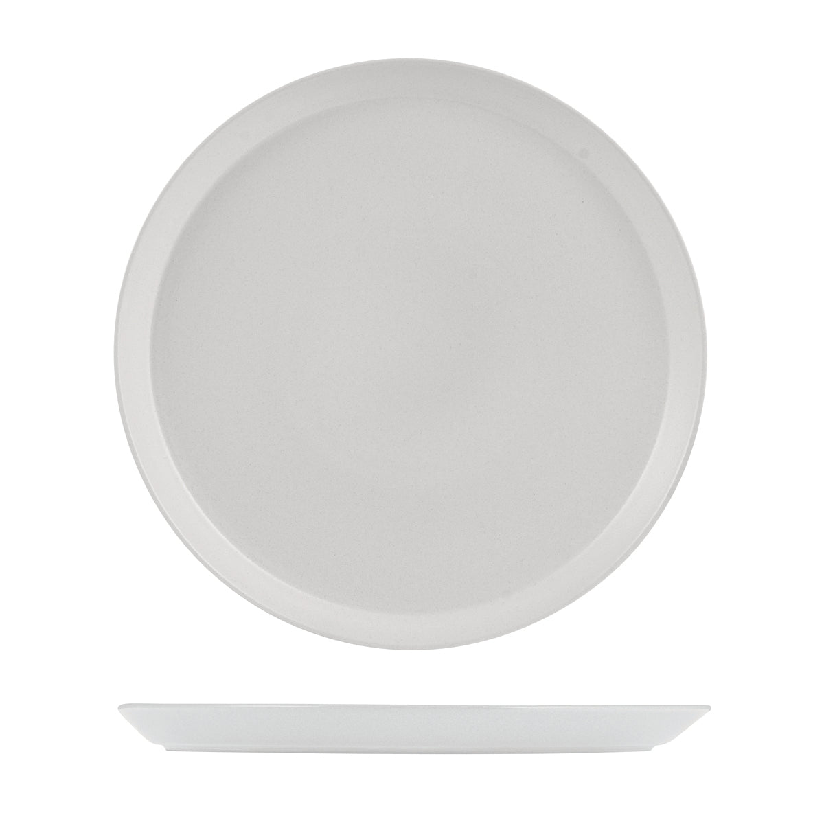 72.9029378 Zuma Pearl Aspen Round Plate Tapered 280x24mm Globe Importers Adelaide Hospitality Supplies