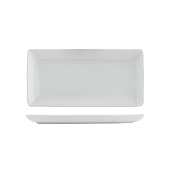 72.9029381 Zuma Pearl Aspen Rectangular Ribbed Platter 250x125mm Globe Importers Adelaide Hospitality Supplies