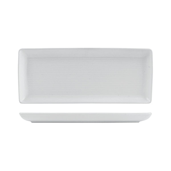 72.9029382 Zuma Pearl Aspen Rectangular Ribbed Platter 335x140mm Globe Importers Adelaide Hospitality Supplies
