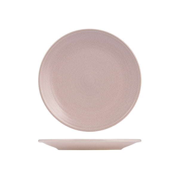 72.9029470 Zuma Pearl Blush Round Ribbed Plate 210mm Globe Importers Adelaide Hospitality Supplies