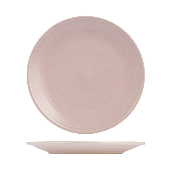 72.9029471 Zuma Pearl Blush Round Ribbed Plate 265mm Globe Importers Adelaide Hospitality Supplies