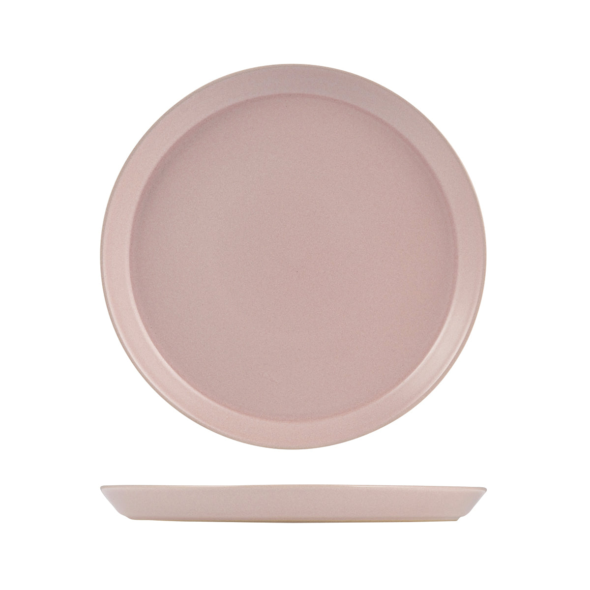 72.9029477 Zuma Pearl Blush Round Plate Tapered 240x24mm Globe Importers Adelaide Hospitality Supplies