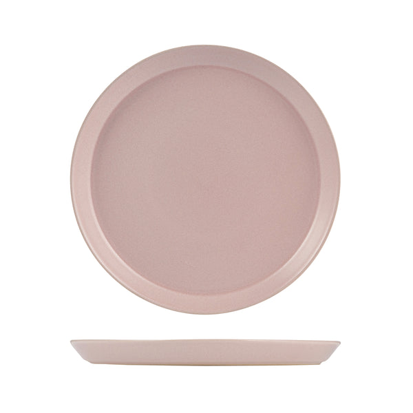 72.9029477 Zuma Pearl Blush Round Plate Tapered 240x24mm Globe Importers Adelaide Hospitality Supplies