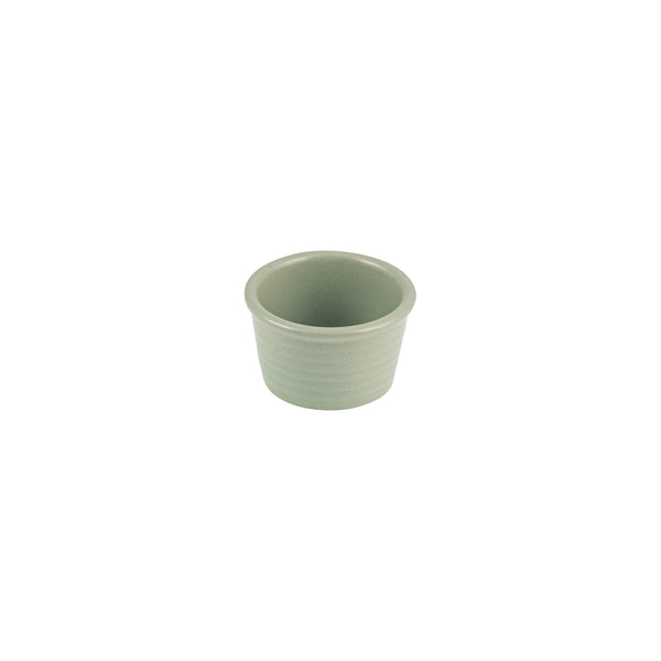72.9029516 Zuma Pearl Pistachio Ribbed Sauce Ramekin 85x50mm / 140ml Globe Importers Adelaide Hospitality Supplies