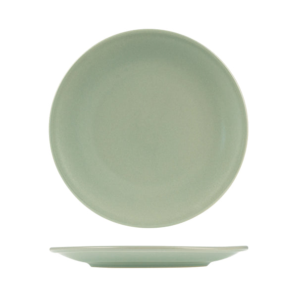 72.9029564 Zuma Pearl Pistachio Round Coupe Plate 230mm Globe Importers Adelaide Hospitality Supplies