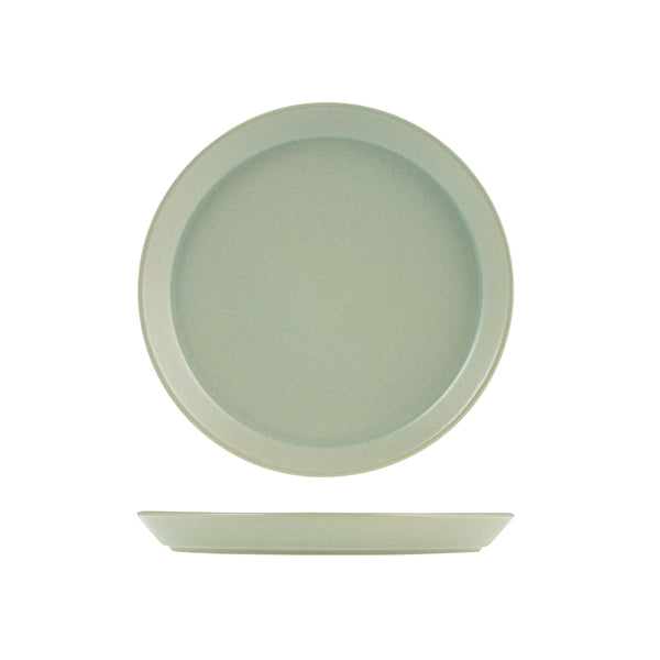 72.9029576 Zuma Pearl Pistachio Round Plate Tapered 200x24mm Globe Importers Adelaide Hospitality Supplies