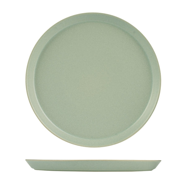 72.9029578 Zuma Pearl Pistachio Round Plate Tapered 280x24mm Globe Importers Adelaide Hospitality Supplies