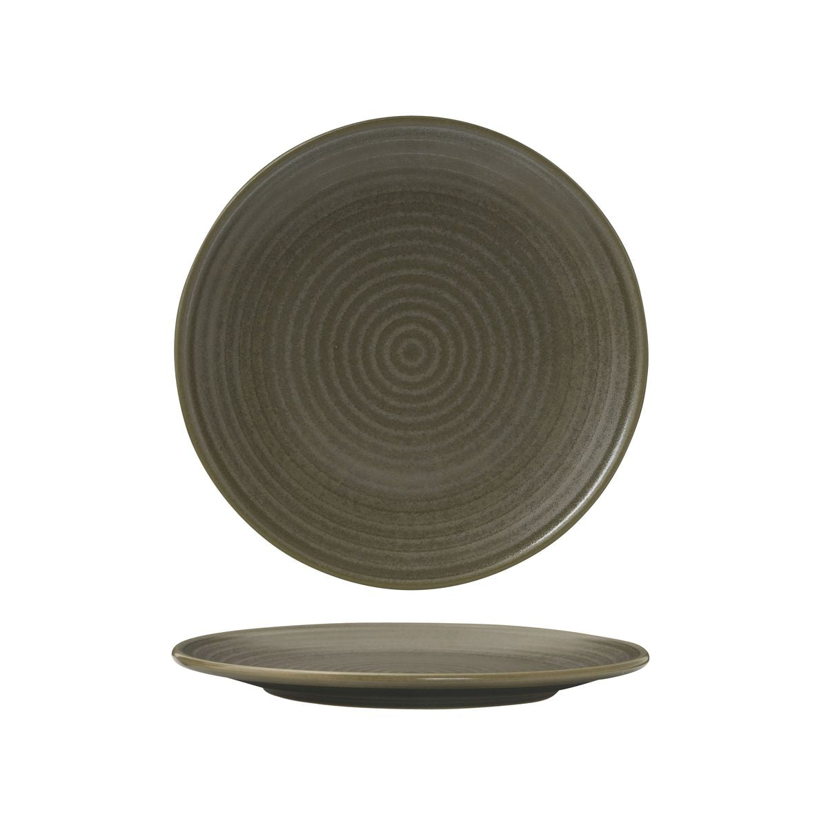 72.90370 Zuma Cargo Round Ribbed Plate 210mm Globe Importers Adelaide Hospitality Supplies
