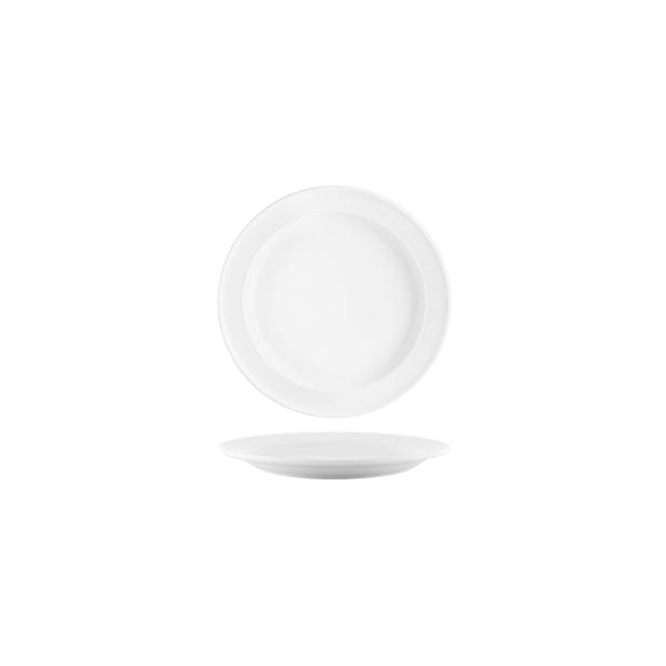 904206 Tablekraft Vitroceram Round Plate Rolled Edge 167mm Globe Importers Adelaide Hospitality Supplies