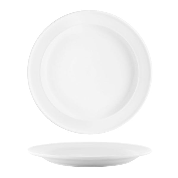 904210 Tablekraft Vitroceram Round Plate Rolled Edge 257mm Globe Importers Adelaide Hospitality Supplies