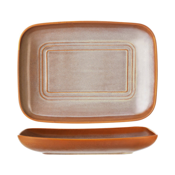 907250 Tablekraft Urban Loft Auburn Rectangular Server 365x270mm Globe Importers Adelaide Hospitality Supplies