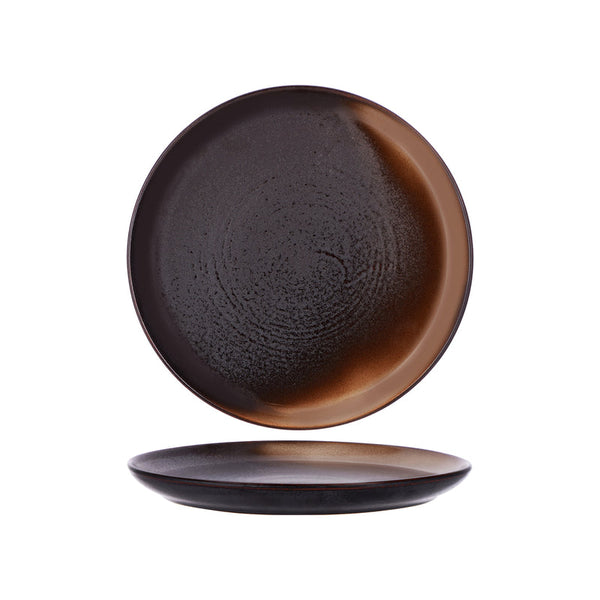 907710 Tablekraft Urban Coffee Dust Round Coupe Plate 268x29mm Globe Importers Adelaide Hospitality Supplies