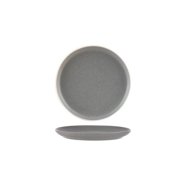 908008 Tablekraft Urban Grey Round Coupe Plate 203mm Globe Importers Adelaide Hospitality Supplies