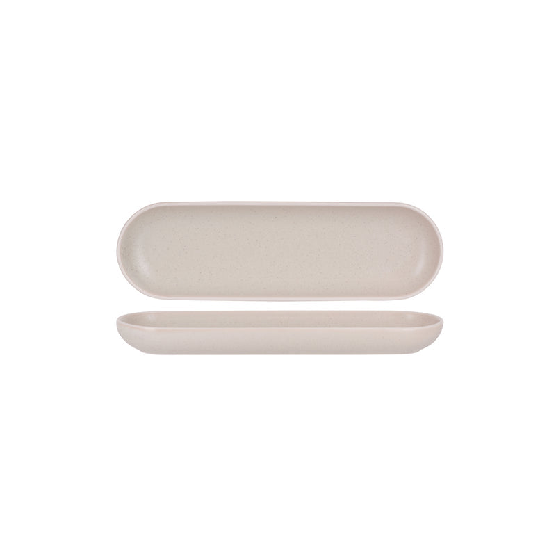 908224 Tablekraft Urban Sand Oval Plate 330x100mm Globe Importers Adelaide Hospitality Supplies