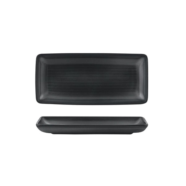 72.90880 Zuma Jupiter Rectangular Ribbed Platter 220x100mm Globe Importers Adelaide Hospitality Supplies