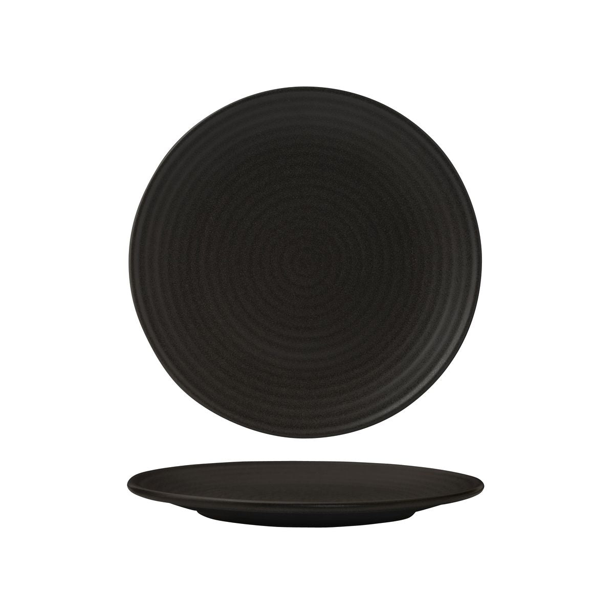 72.90970 Zuma Frost Round Ribbed Plate 210mm Globe Importers Adelaide Hospitality Supplies