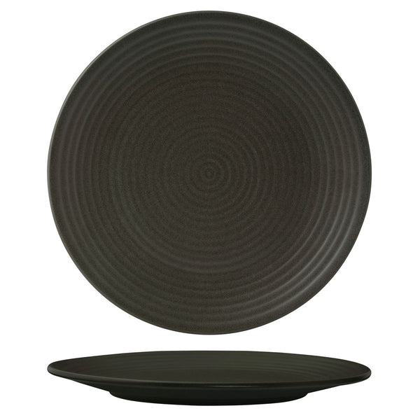 72.90973 Zuma Frost Round Ribbed Plate 310mm Globe Importers Adelaide Hospitality Supplies
