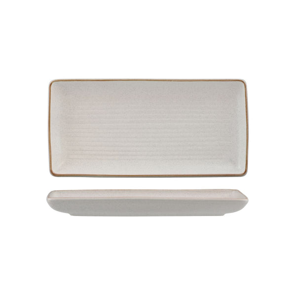 72.9099181 Zuma Mineral Rectangular Ribbed Platter 250x125mm Globe Importers Adelaide Hospitality Supplies