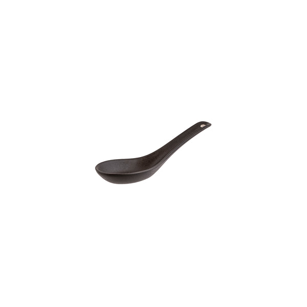 72.90991 Zuma Charcoal Chinese Spoon 130mm / 20ml Globe Importers Adelaide Hospitality Supplies
