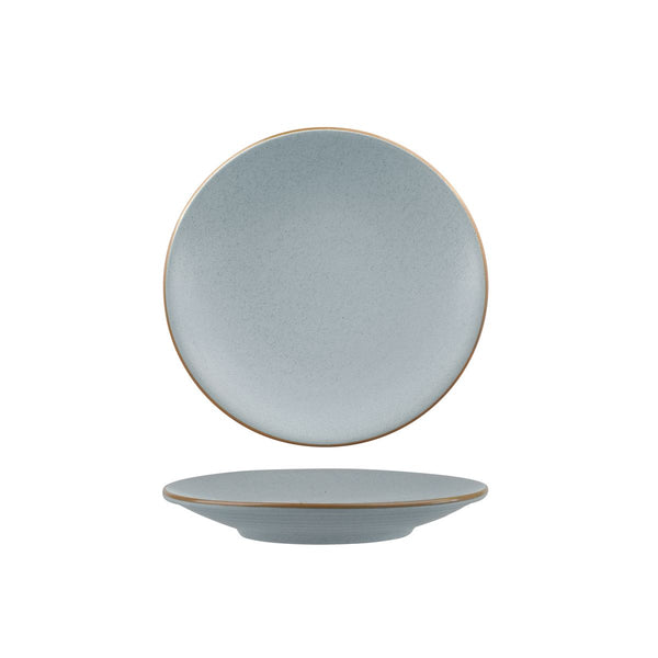 72.9099261 Zuma Bluestone Round Coupe Plate 180mm Globe Importers Adelaide Hospitality Supplies