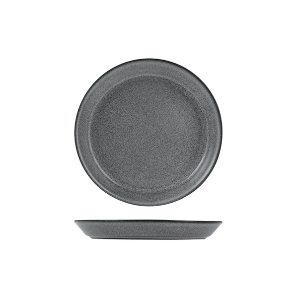 72.9099475 Zuma Gravel Round Plate Tapered 170x24mm Globe Importers Adelaide Hospitality Supplies