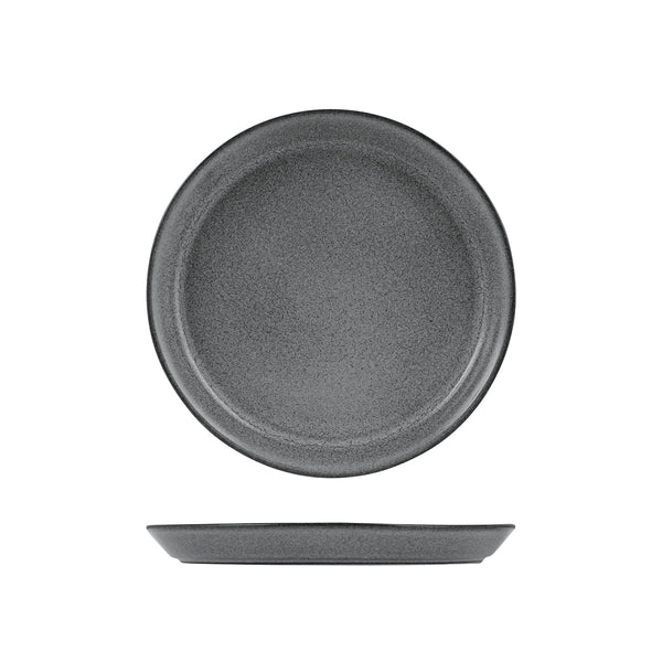 72.9099476 Zuma Gravel Round Plate Tapered 200x24mm Globe Importers Adelaide Hospitality Supplies
