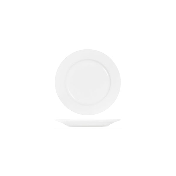 91001 Tablekraft Core White Round Wide Rim Plate 200mm Globe Importers Adelaide Hospitality Supplies