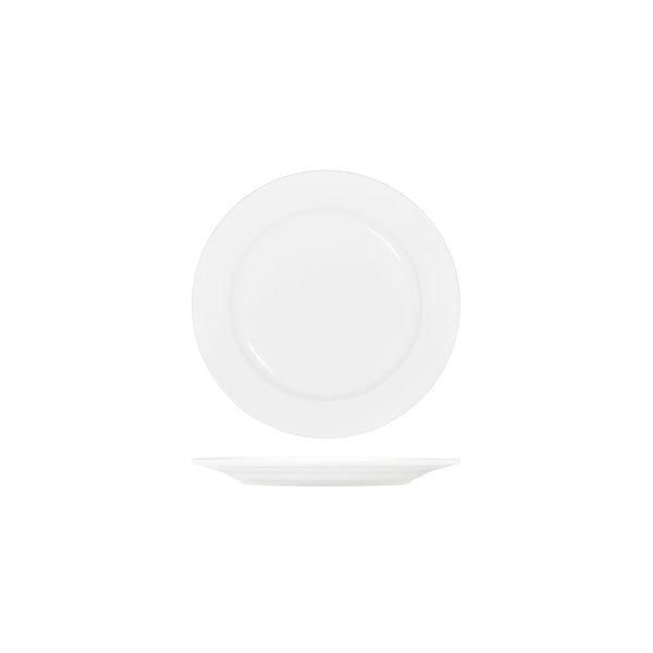 91002 Tablekraft Core White Round Wide Rim Plate 225mm Globe Importers Adelaide Hospitality Supplies