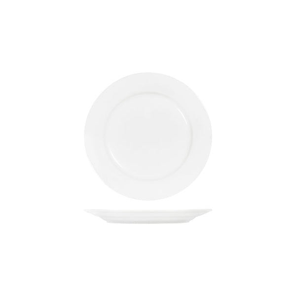 91003 Tablekraft Core White Round Wide Rim Plate 250mm Globe Importers Adelaide Hospitality Supplies