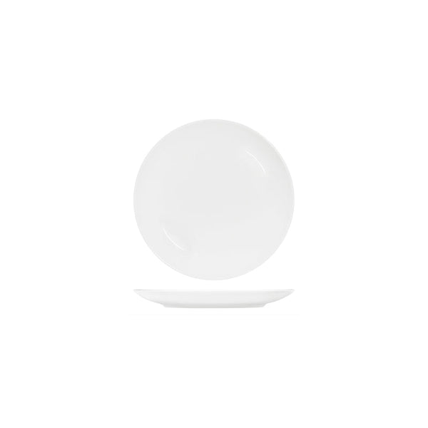 91012 Tablekraft Core White Round Coupe Plate 200mm Globe Importers Adelaide Hospitality Supplies