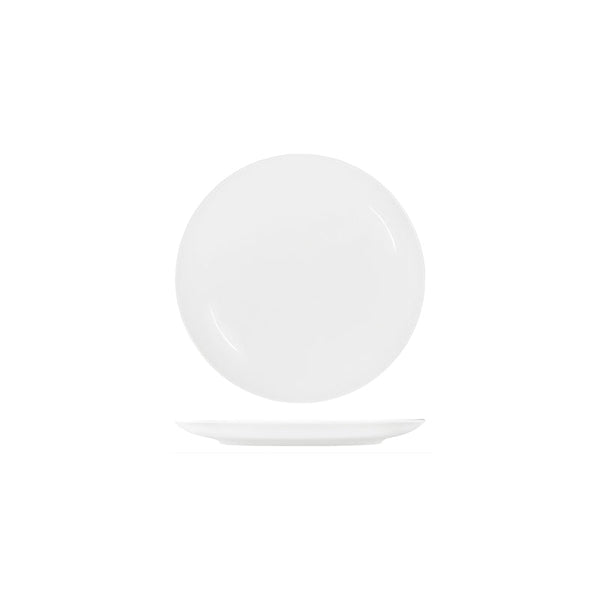 91013 Tablekraft Core White Round Coupe Plate 225mm Globe Importers Adelaide Hospitality Supplies