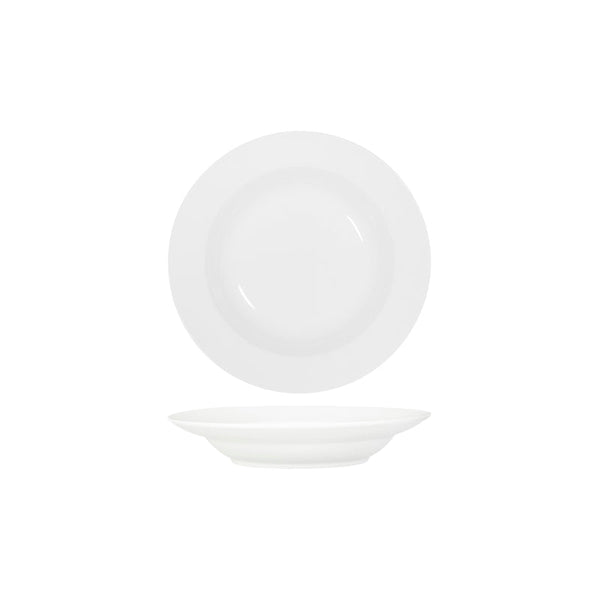 91051 Tablekraft Core White Pasta / Soup Bowl Wide Rim 250mm Globe Importers Adelaide Hospitality Supplies