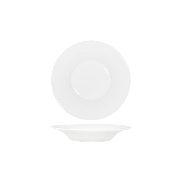 91055 Tablekraft Core White Pasta Plate Flared Rim 260mm Globe Importers Adelaide Hospitality Supplies